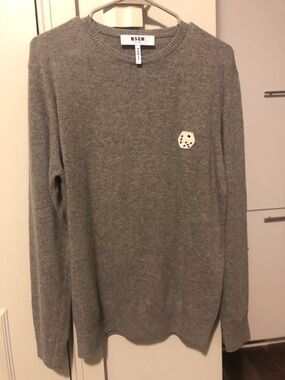 MSGM Men Sweater 100% Wool Pullover size Small